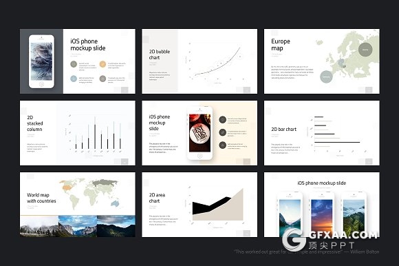 120页极简简约商务风格PPT模板 - 顶尖PPT