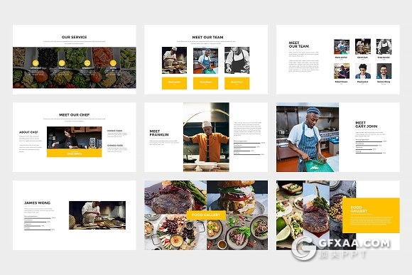 32页西式餐饮美食展示PPT模板 - 顶尖PPT