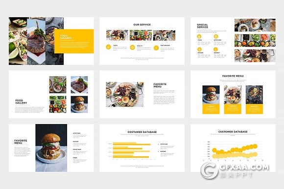 32页西式餐饮美食展示PPT模板 - 顶尖PPT