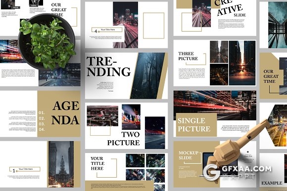 70页时尚流行杂志风格PPT模板 - 顶尖PPT