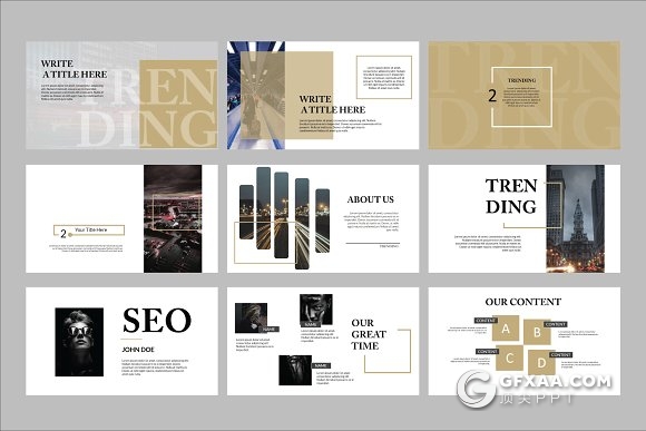 70页时尚流行杂志风格PPT模板 - 顶尖PPT