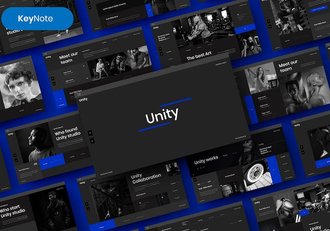 统一品牌商务企业服务介绍Keynote模板 - 顶尖PPT