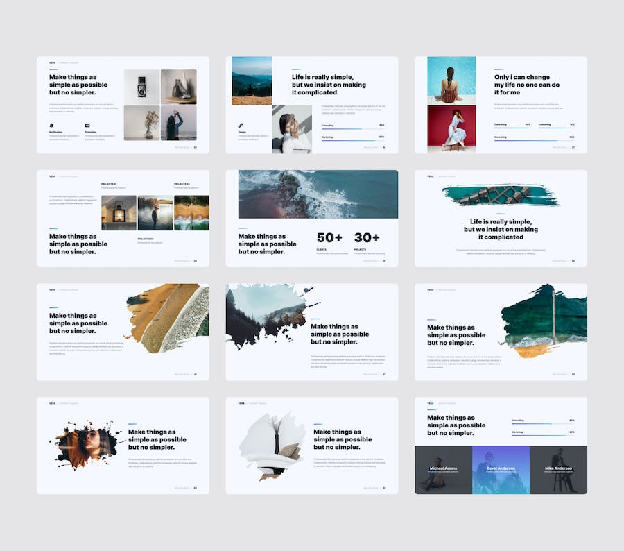 创意简约风格商务多用途keynot模板 - 顶尖PPT
