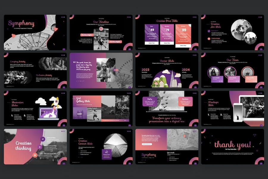 交响乐演奏现场音乐活动策划PPT模板 - 顶尖PPT