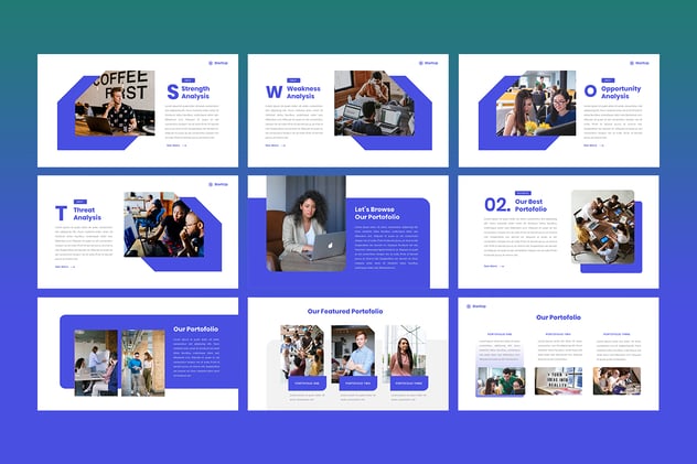 项目启动创意业务PowerPoint模板 - 顶尖PPT