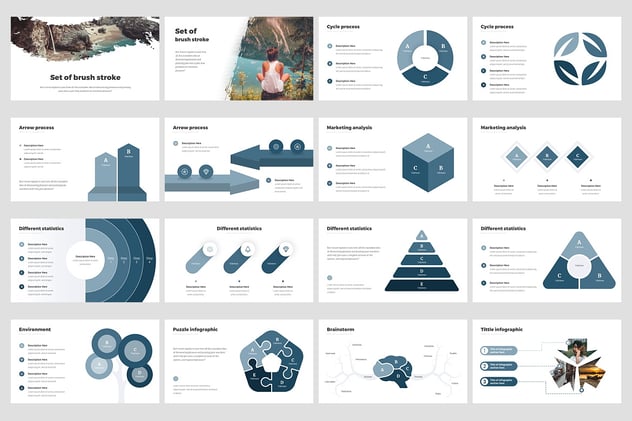 稳重大气商务企业提案动画PPT模板 - 顶尖PPT
