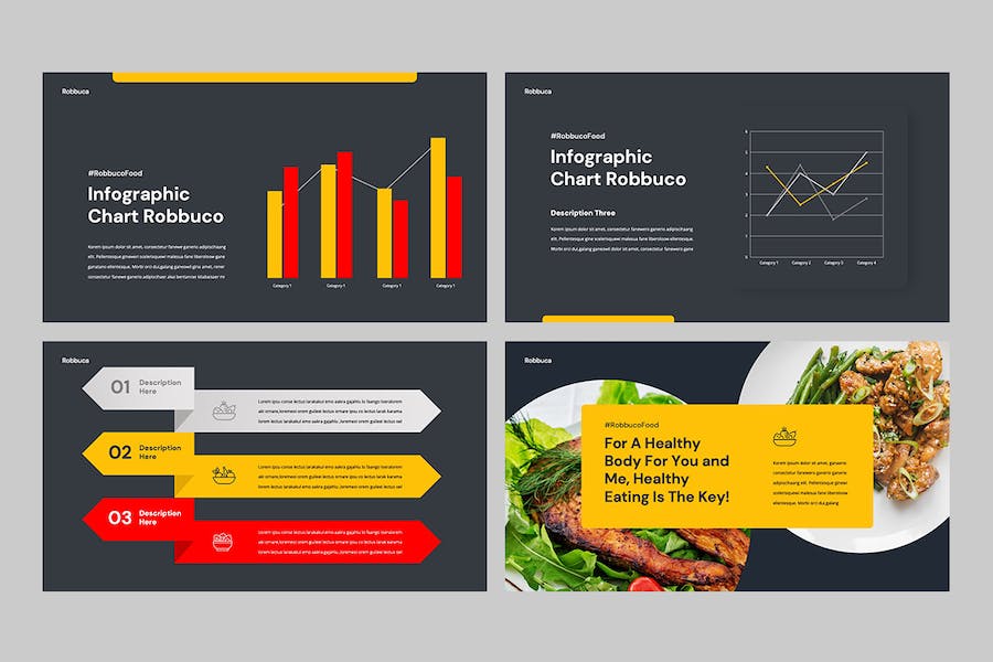 餐饮行业餐厅推广主题演讲展示Keynote模板 - 顶尖PPT