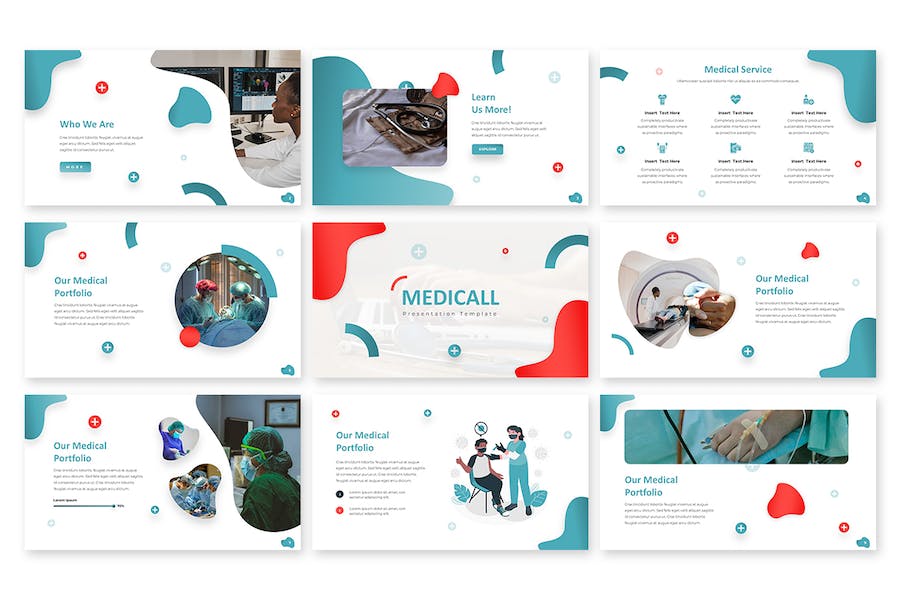 医疗健康行业知识宣传Keynote模板 - 顶尖PPT