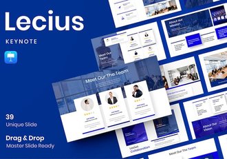 蓝色简约大气商业计划年计划总结项目合作推广通用keynote模板 - 顶尖PPT