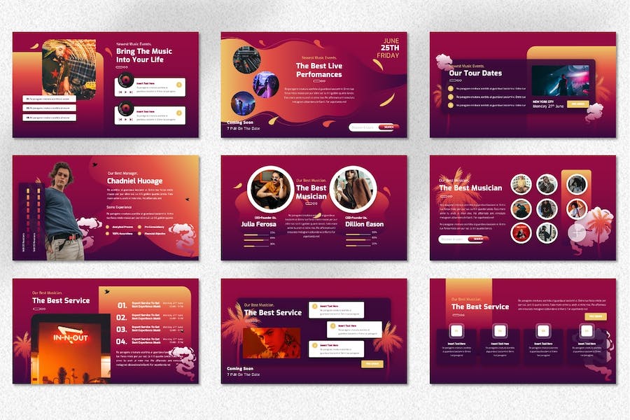 音乐活动策划推广营销方案Keynote模板 - 顶尖PPT