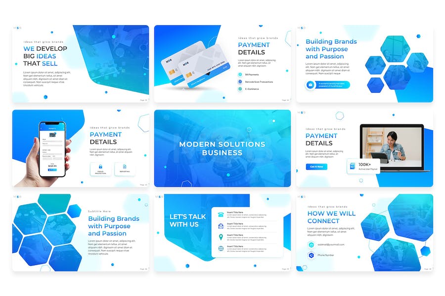 现代解决方案业务推介PPT模板 - 顶尖PPT