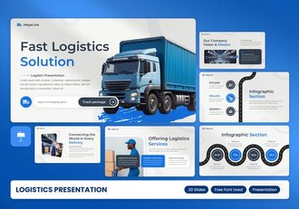 物流寄递快递行业keynote模板 - 顶尖PPT