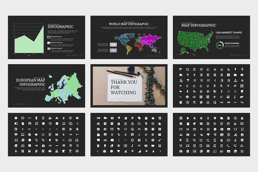 多功能商业融资计划书Keynote模板 - 顶尖PPT