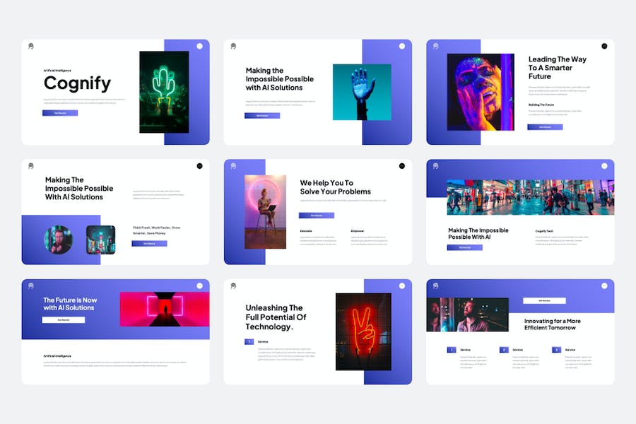 人工智能进化发展讲述Keynote模板 - 顶尖PPT