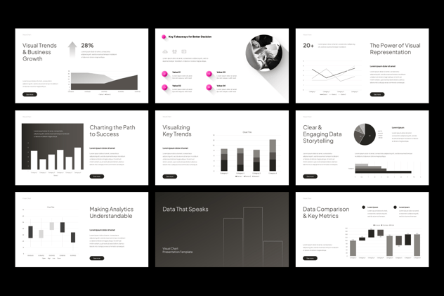 视力表数据展示分析PPT模板 - 顶尖PPT