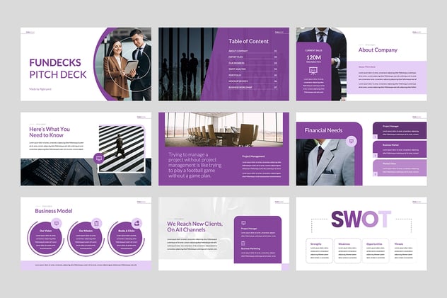 创业融资企业介绍PPT模板 - 顶尖PPT