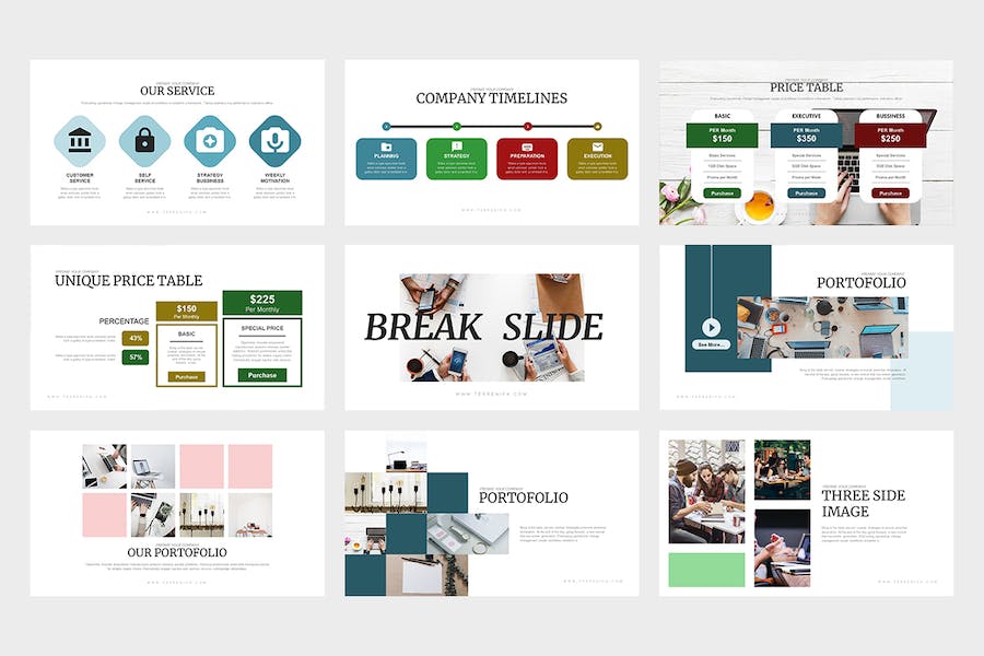多功能商业融资计划书Keynote模板 - 顶尖PPT