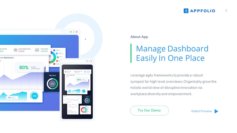 APP开发宣传展示应用程序使用量分析统计PPT模板 - 顶尖PPT