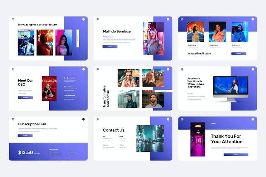 人工智能进化发展讲述Keynote模板 - 顶尖PPT