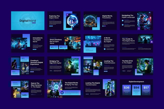 数字营销技术keynote模板 - 顶尖PPT