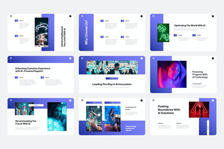 人工智能进化发展讲述Keynote模板 - 顶尖PPT