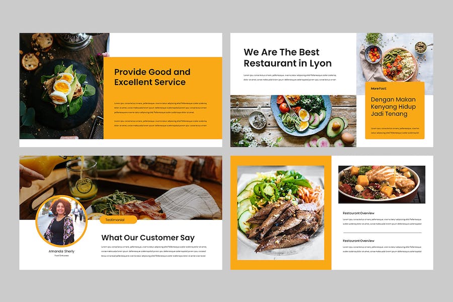 食品餐饮商业推介宣传PPT模板 - 顶尖PPT