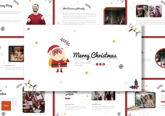 圣诞快乐创意设计方案PPT模板 - 顶尖PPT