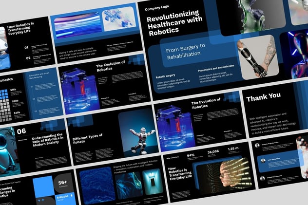 AI人工智能和机器人keynote模板 - 顶尖PPT