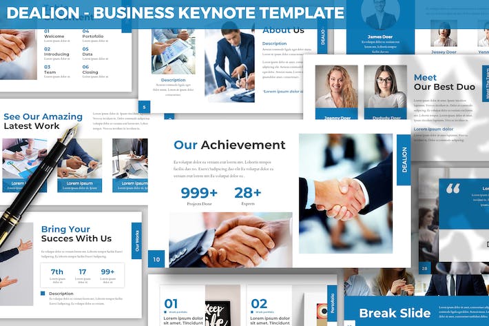 商业交易谈判合作方案Keynote模板 - 顶尖PPT