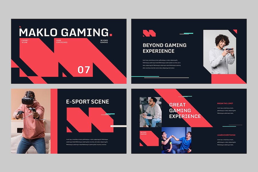 电子竞技游戏科技行业推广Keynote模板 - 顶尖PPT