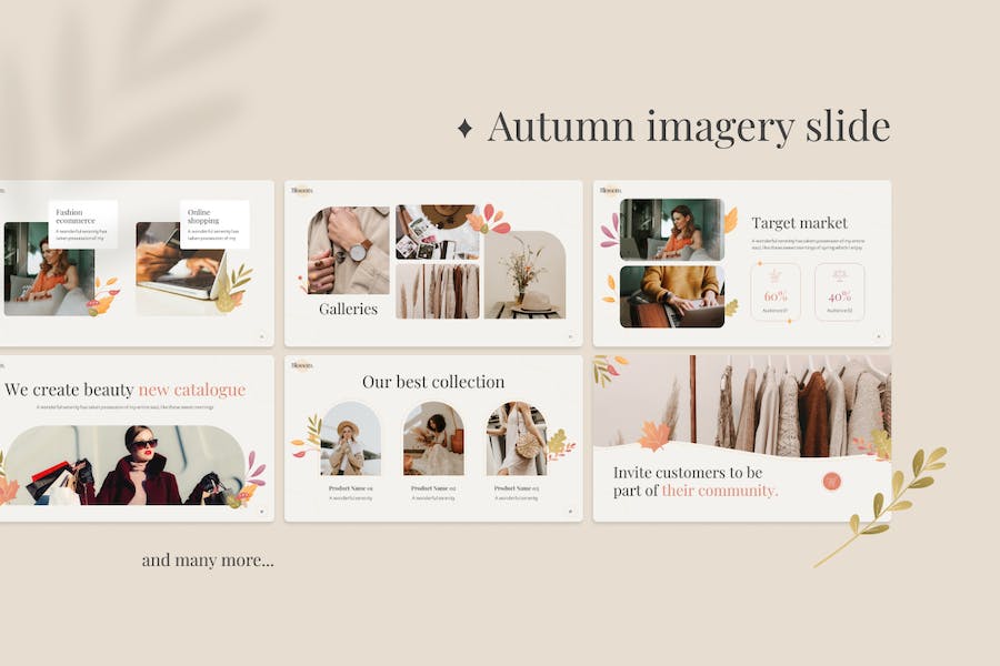 春季美学主题PPT模板 - 顶尖PPT