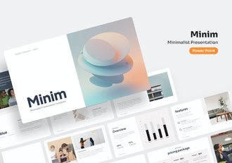 极简设计风格创意展示应用PPT模板 - 顶尖PPT