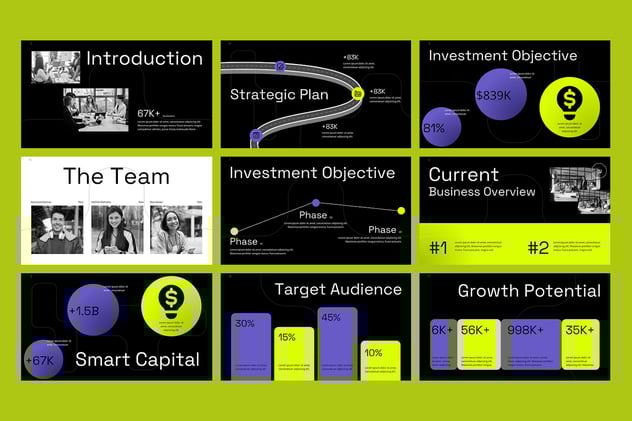 投资行业计划方案展示PPT模板 - 顶尖PPT