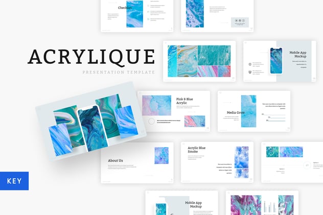 简约风格标题图片展示keynote模板 - 顶尖PPT