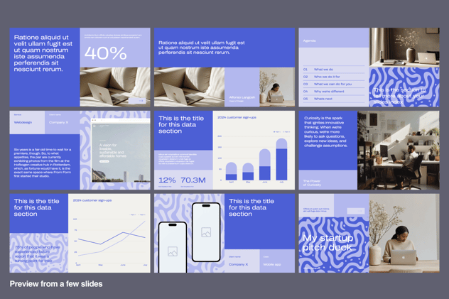 涂鸦-风格极简商务办公keynote模板 - 顶尖PPT