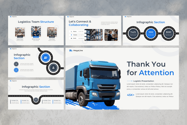 物流寄递快递行业keynote模板 - 顶尖PPT