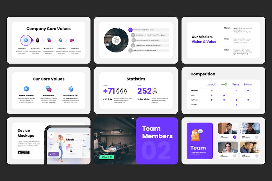 200页国外大型商务PPT模板 - 顶尖PPT