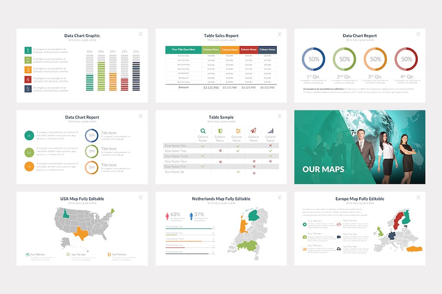 多色彩商业计划企业合作营销策划多用途keynote模板 - 顶尖PPT