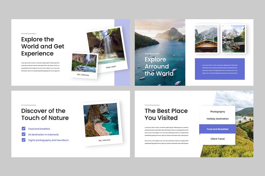 旅游度假景点推介宣传PPT模板 - 顶尖PPT