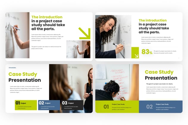项目个案研究PPT模板 - 顶尖PPT