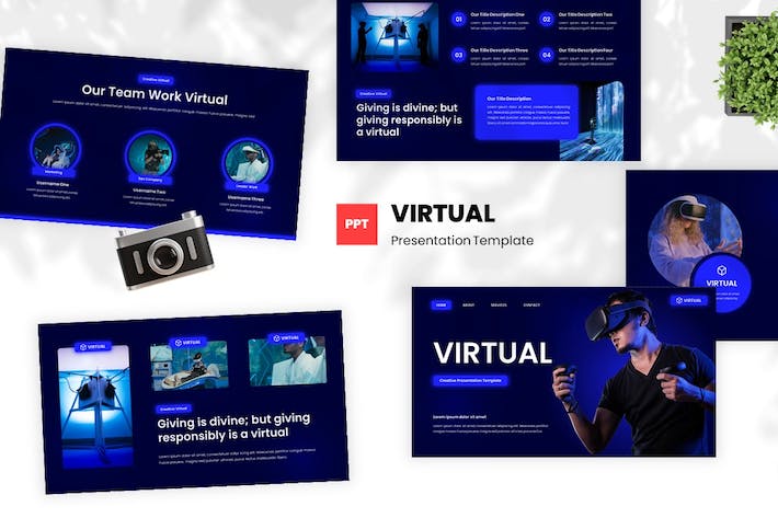 虚拟创意讲述展示设计创新PPT模板 - 顶尖PPT