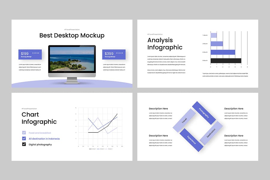 旅游度假景点推介宣传PPT模板 - 顶尖PPT