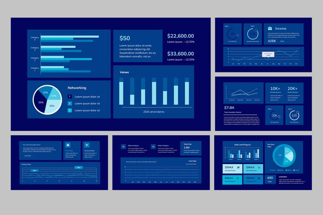 KPI业绩指标监测系统Keynote模板 - 顶尖PPT