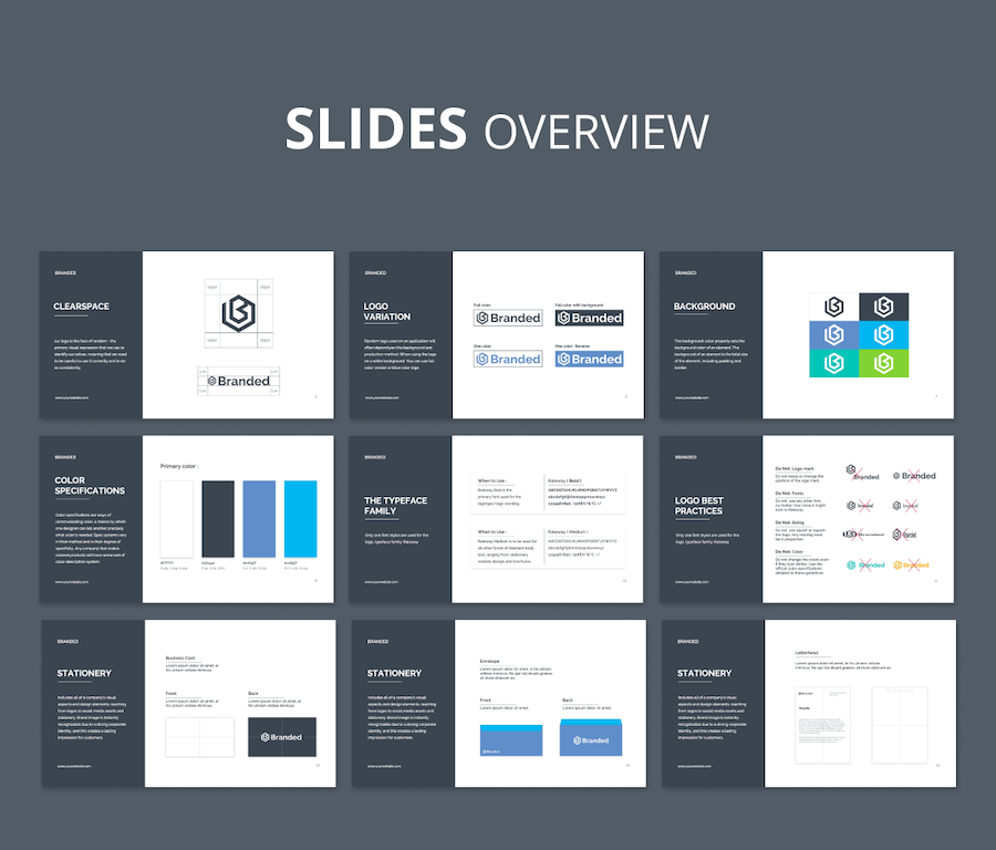 品牌LOGO指导方针项目提案PPT模板 - 顶尖PPT