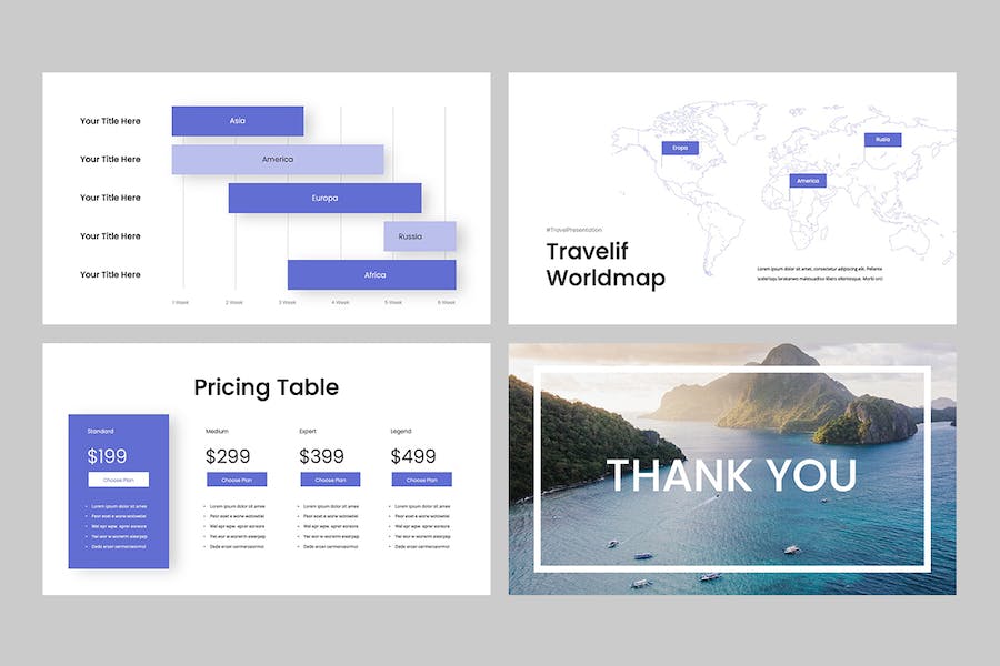 旅游度假景点推介宣传PPT模板 - 顶尖PPT