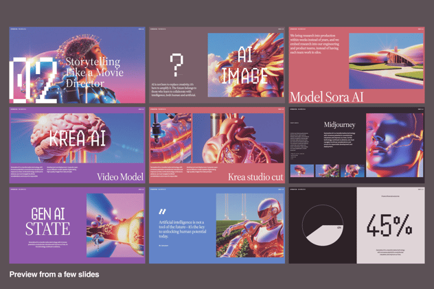 生成时AI技术演讲主题keynote模板 - 顶尖PPT