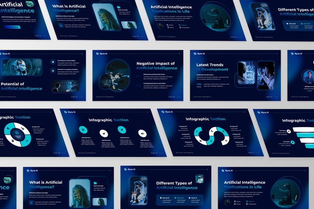 AI人工智能主题演讲keynote模板 - 顶尖PPT
