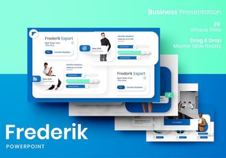 微立体商务团队企业展示通用PPT模板 - 顶尖PPT