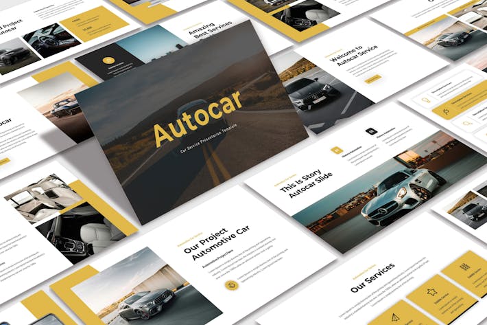 汽车展示PPT模板 - 顶尖PPT