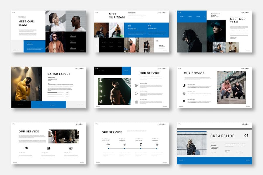 欧美商业风格PPT模板 - 顶尖PPT